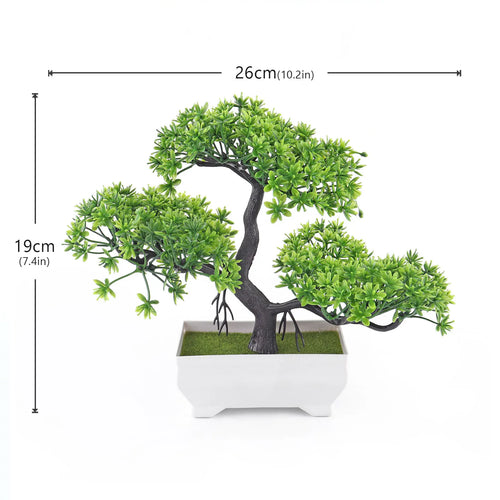plante artificielle en pot pour décoration de bureau et jardin