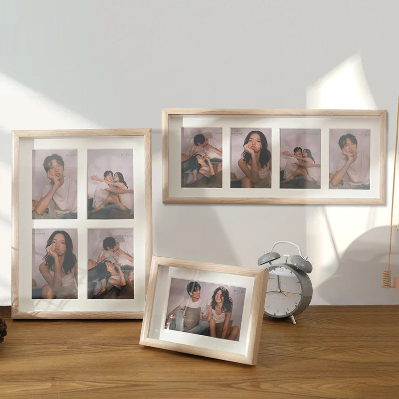 cadre photo en bois pour deux ou trois images suspendu - vue 4 sur 10