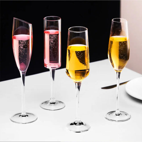 Flutes a champagne elegantes verre souffle main