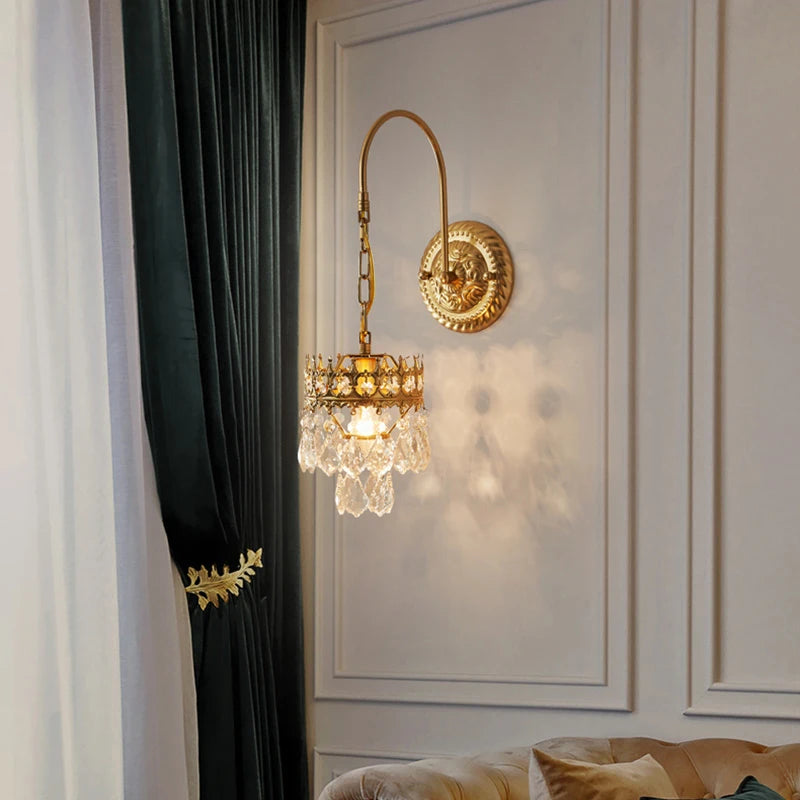 applique murale cristal luxe pour décoration intérieure et extérieure - vue 4 sur 8