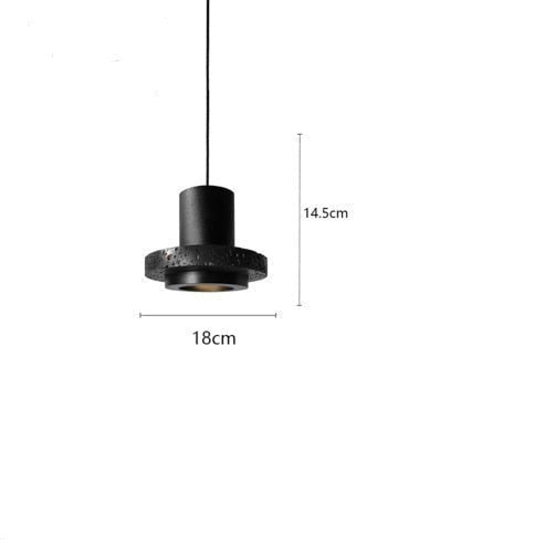 Suspension industrielle noir et doré Terrazzo - vue 10 sur 14