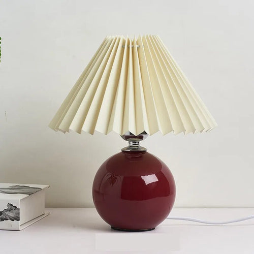 Lampe de table plissée coréenne - vue 10 sur 25