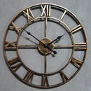 horloge murale design moderne en métal style 3D