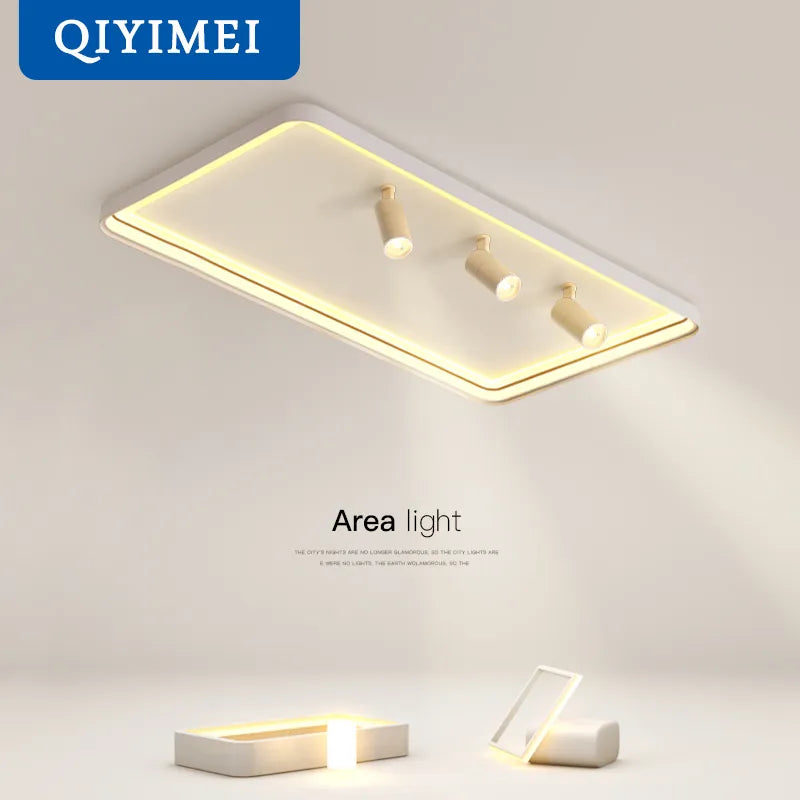 Plafonnier moderne à LEDs lumières pour salon chambre intérieur rond carré Rectangle monté en Surface éclairage - vue 6 sur 16