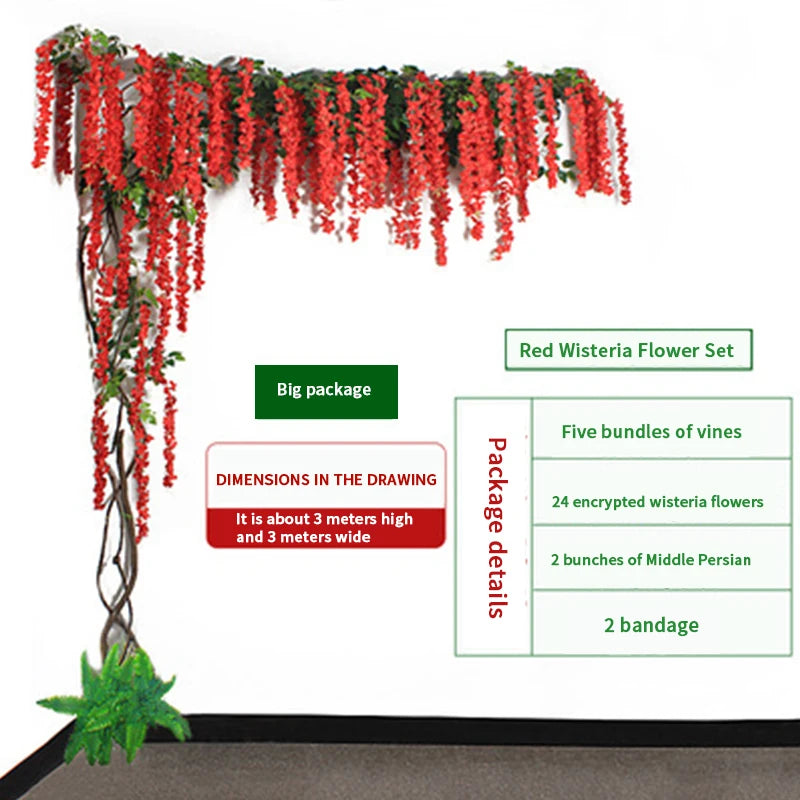Artificial green plants winding vines, simulated banyan branches, everlasting banyan tree interior decoration, living room, home - vue 16 sur 18