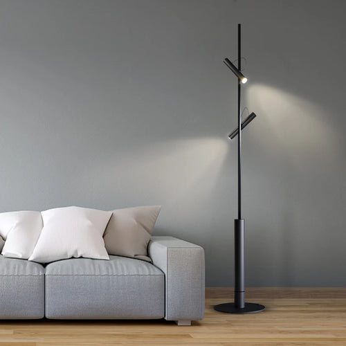Nordic minimalist modern LED projector floor lamp for living room, home decor, sofa, bedroom and bedside - vue 2 sur 11