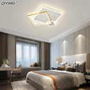 Plafonnier Fer forgé acrylique moderne LED lumières salon salle à manger chambre allée