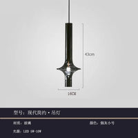 lampes suspendues post-modernes nordiques en verre de luxe