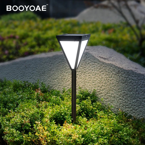 Lampe de pelouse solaire extérieure LED lampe de stigmatisation rougeoyante sans électricité couloir de jardin moderne terrasse ronde lumières de pelouse imperméables - vue 2 sur 7