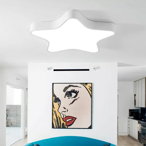 plafonnier led forme étoile moderne décoratif - vue 2 sur 11