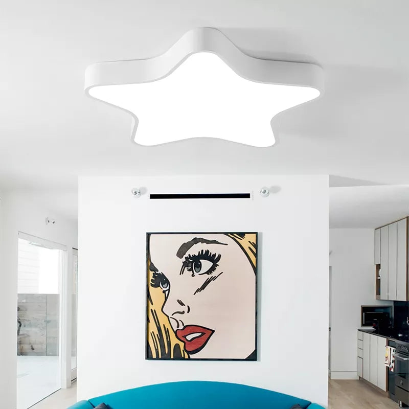 plafonnier led forme étoile moderne décoratif - vue 2 sur 11