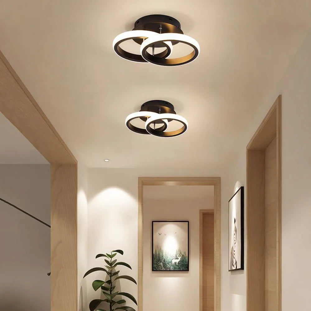 LED moderne minimaliste balcon maison couloir cuisine lustre - vue 4 sur 10