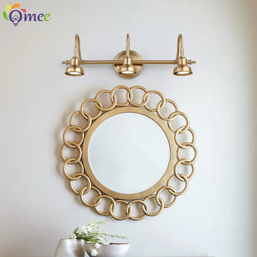 American Bronze Mirror Front Light , Bathroom Wall Lamps Mirror Light ,Powder Room Mirror Wall Lights Lighting LED Makeup Mirror - vue 3 sur 23
