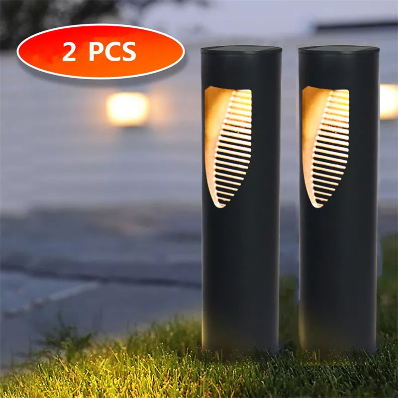 outdoor lighting Lumière de jardin lumière LED solaire IP65 lampe de pelouse simplicité moderne lumières extérieures solaires paysage pelouse borne lumineuse - vue 9 sur 9