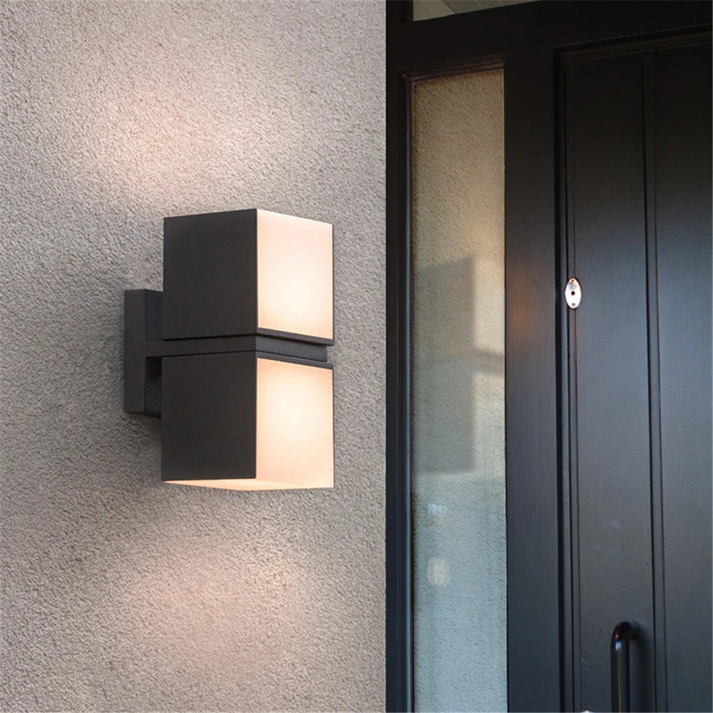 applique murale led étanche extérieur éclairage moderne décoratif paysage jardin allée