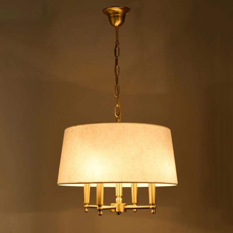 lustre en cuivre véritable pour décoration moderne intérieure - vue 3 sur 6