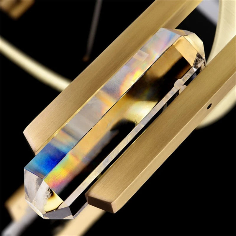 suspension en cristal postmodernes pour décoration intérieure nordique - vue 7 sur 10