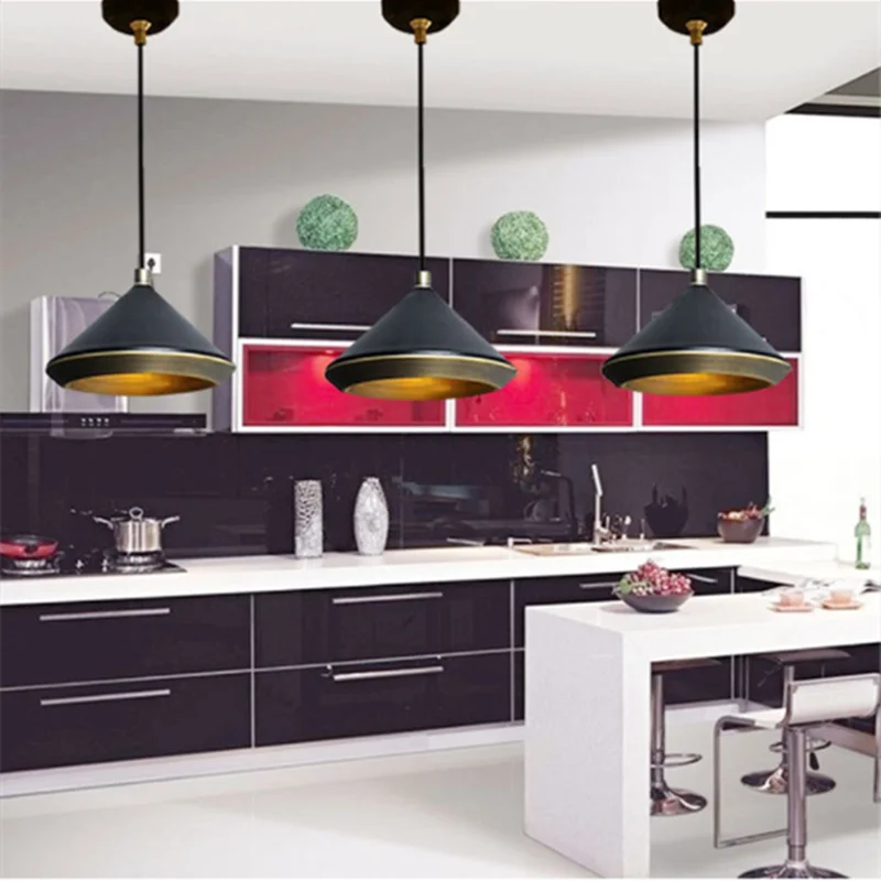 suspension industrielle nordique en métal pour décoration lumineuse - vue 3 sur 6