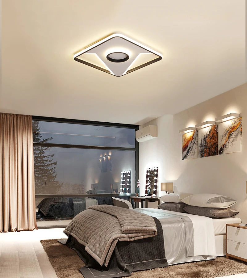 plafonnier design moderne pour éclairage intérieur polyvalent - vue 4 sur 12