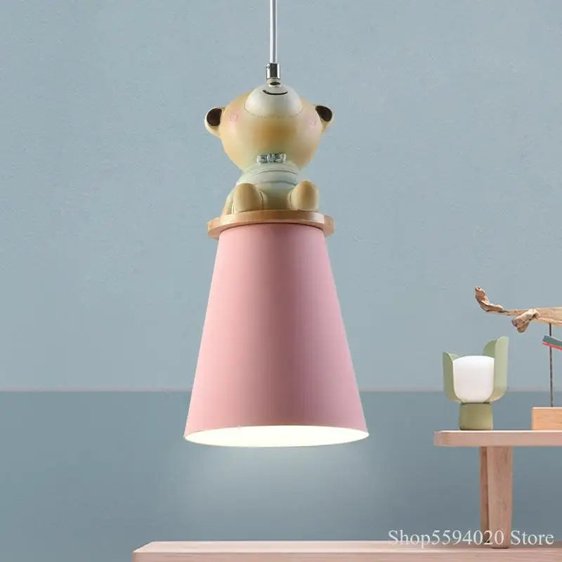 lustre créatif animal dessin animé pour chambre enfant - vue 6 sur 11