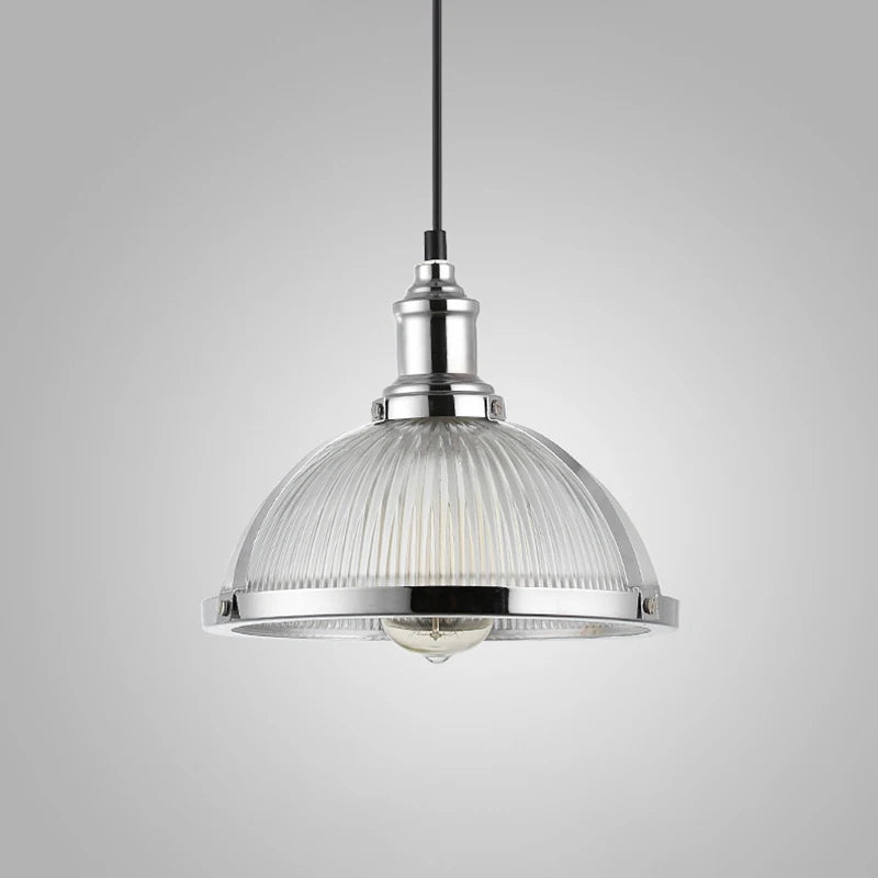Vintage Suspension Luminaires Suspendus Abat-Jour En Verre Loft Luminaire Suspension Lampe de Suspension Led Pour Salle à manger Bureau E27 - vue 4 sur 8