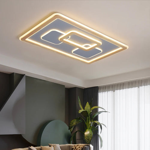 plafonniers led modernes à luminosité réglable pour décoration - vue 4 sur 11