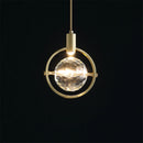suspension LED en cristal design nordique luxueux