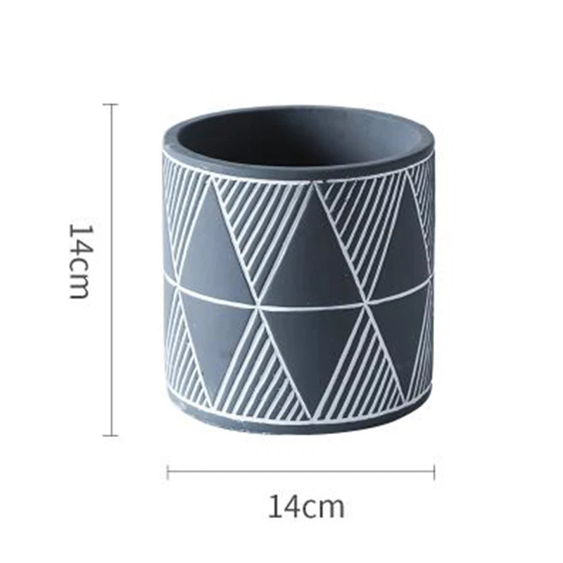 moule en silicone pour pot de fleurs en béton fait maison - vue 15 sur 14