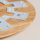 applique murale led moderne en bois avec originalité nordique