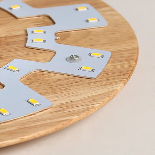 applique murale led moderne en bois avec originalité nordique