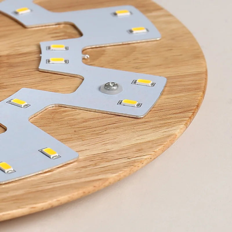 applique murale led moderne en bois avec originalité nordique - vue 11 sur 10