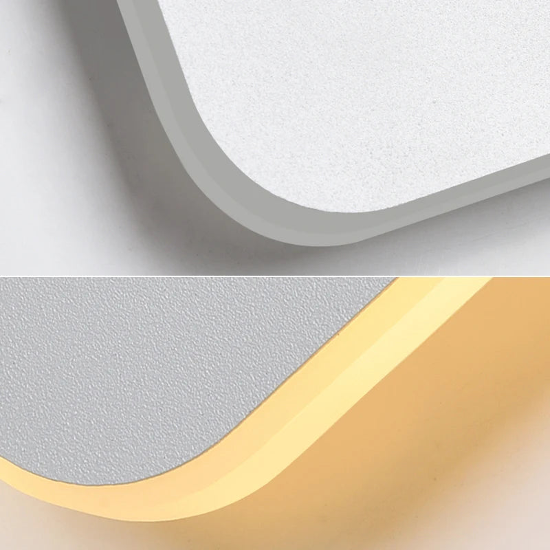 Applique murale LED lampe avec interrupteur tactile chambre chevet intérieur escalier luminaire carré et rectangle lumière 10W 12W 13W wandlamp - vue 7 sur 18
