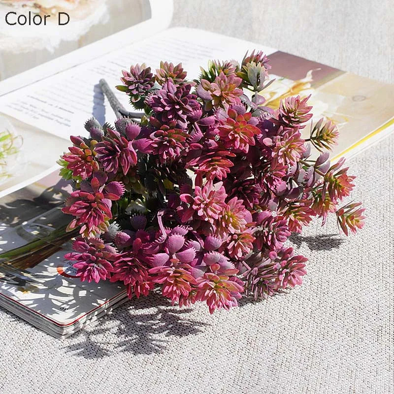 28 têtes de plantes succulentes artificielles pour décoration mariage jardin - vue 4 sur 12