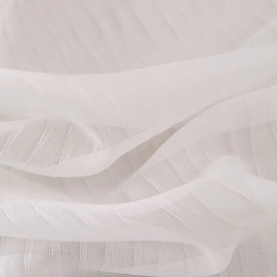 Voilage tulle motifs floraux géométriques style européen fenêtre - vue 4 sur 8