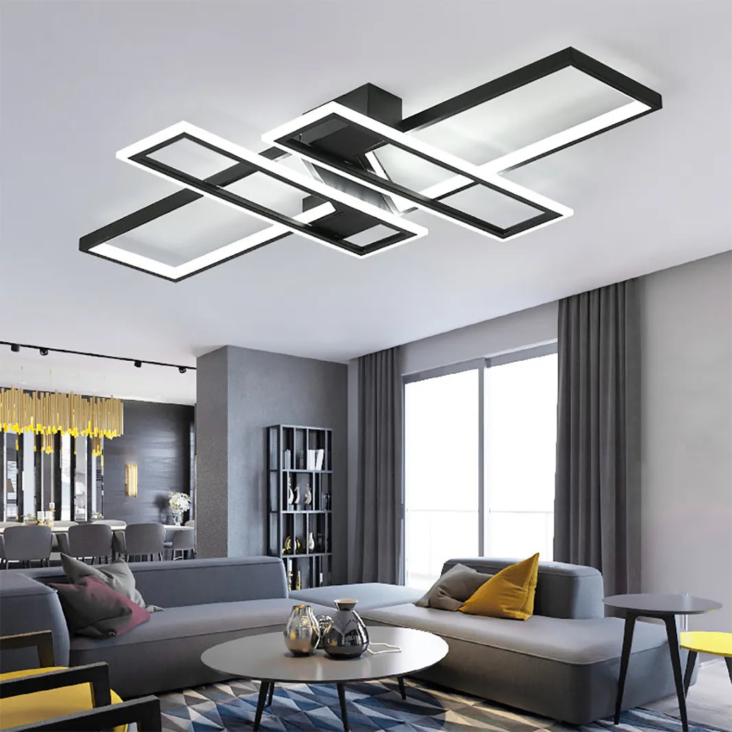 Lampe LED plafonnier salon déco maison éclairage - vue 4 sur 7