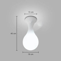 plafonnier créatif en forme de goutte de pluie design moderne
