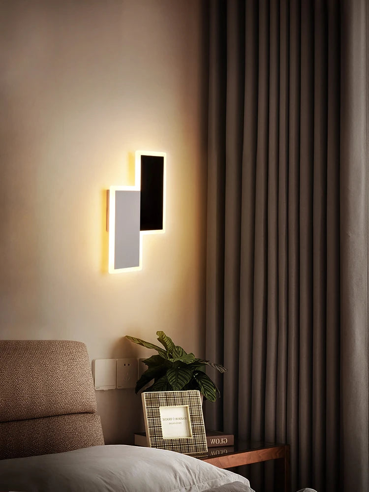 applique murale led moderne simple art décoratif luminaire - vue 4 sur 10