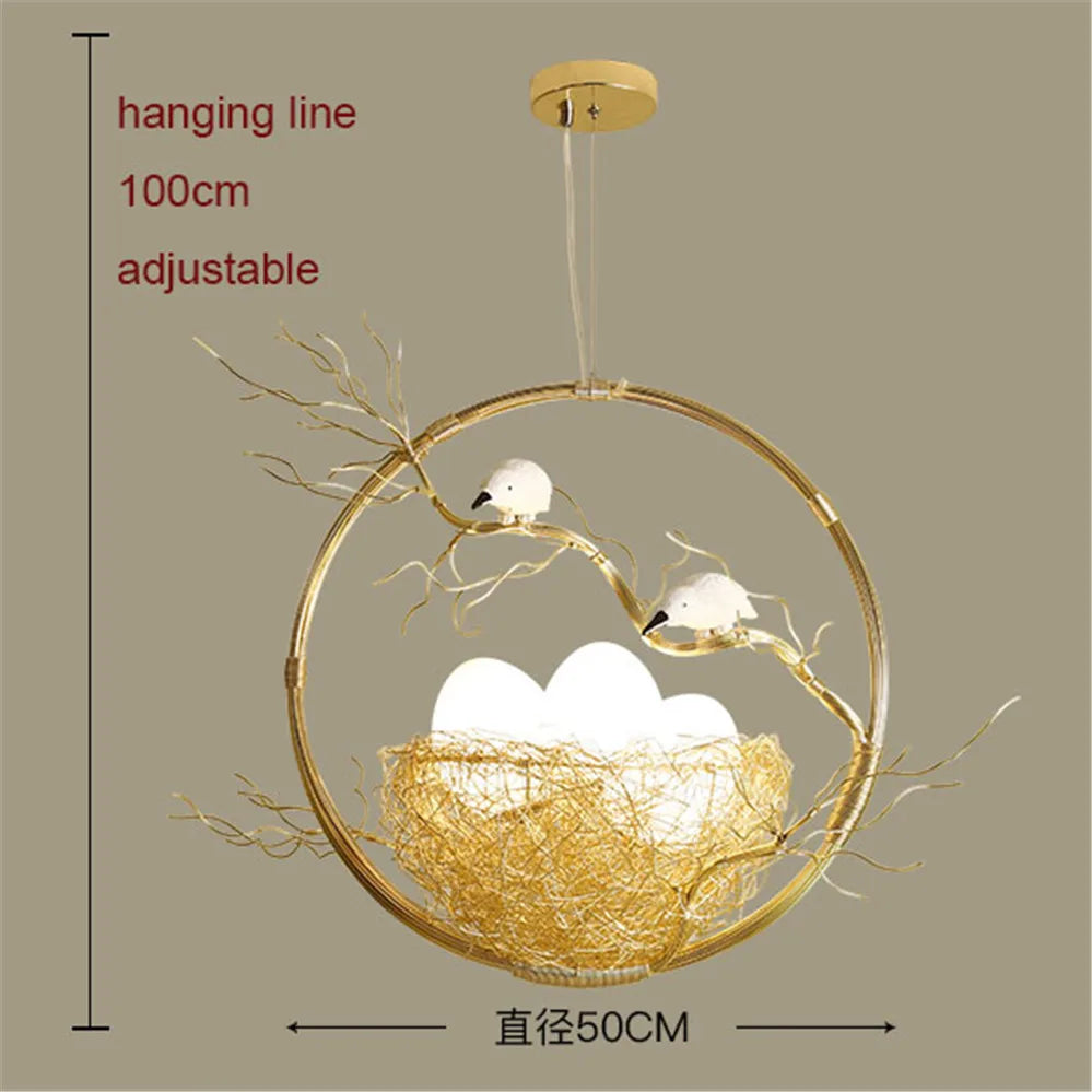 Decorative cottagecore chandelier with LED lighting