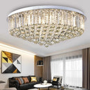 Modern minimalist flush mount K9 crystal chandelier