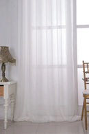 Voilage jacquard géométrique floral rétro style européen maison