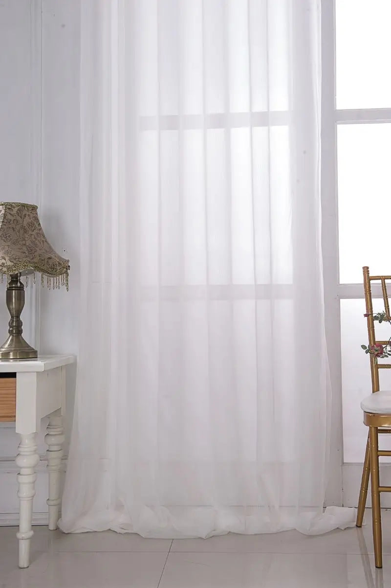 Voilage jacquard géométrique floral rétro style européen maison - vue 3 sur 8