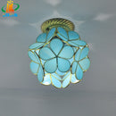 lampe à pétales en verre style nordique pour décoration intérieure