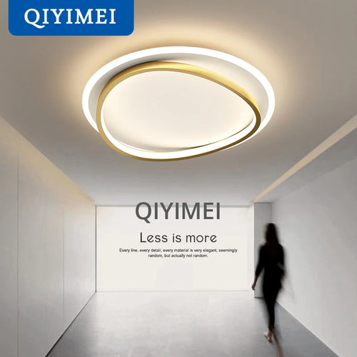 lustre moderne en aluminium acrylique avec télécommande led