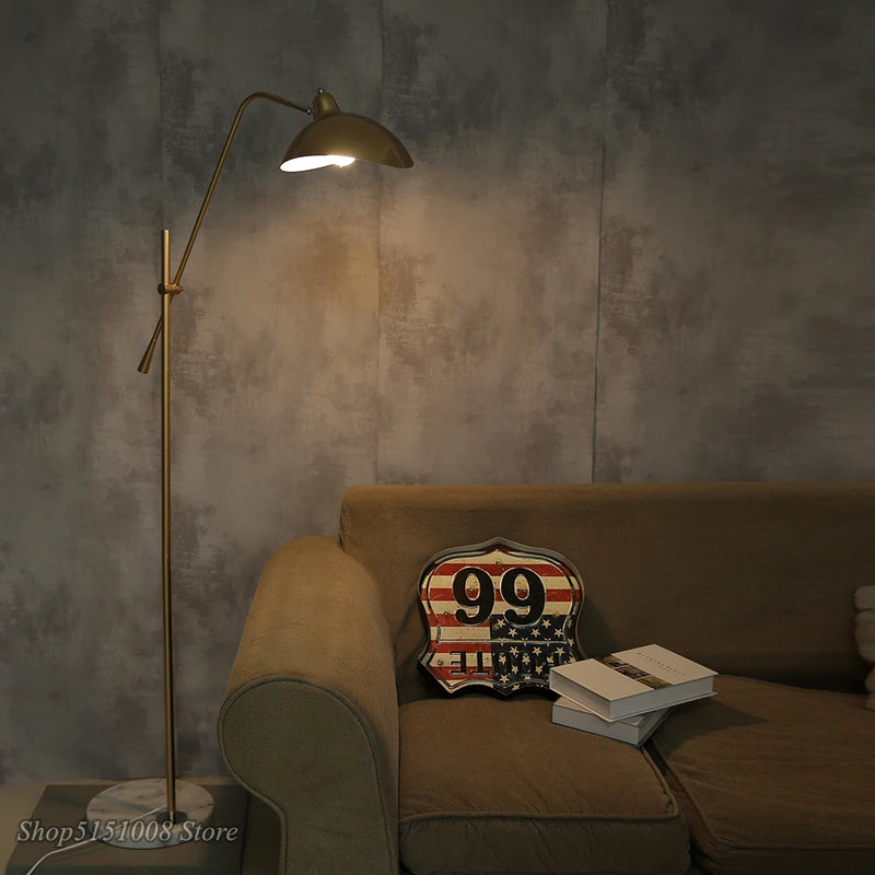 Lampadaire nordique Simple en or