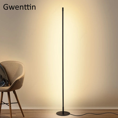Minimalist nordic style LED floor lamp for elegant interiors - vue 3 sur 10