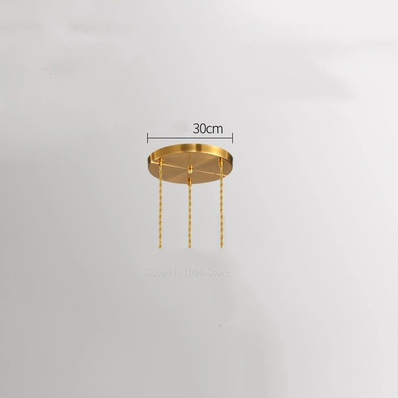 simplistic modern design glass LED pendant light - vue 12 sur 12