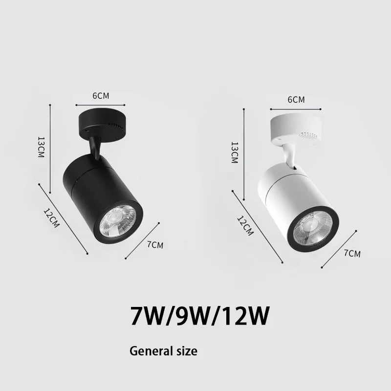 projecteurs led qiuboss à intensité variable pour loft - vue 5 sur 8