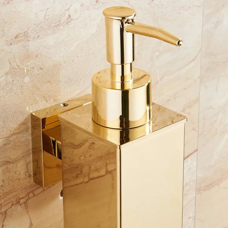 distributeur de savon liquide mural en acier inoxydable pour gel douche - vue 3 sur 18