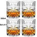 Lot 4 verres whisky style facette résistants