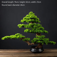 Welcome Pine Bonsai Decoration,Living Room,Desktop,Fake Tree,Artificial Plants,Potted Ornament,Home Decor Customized
